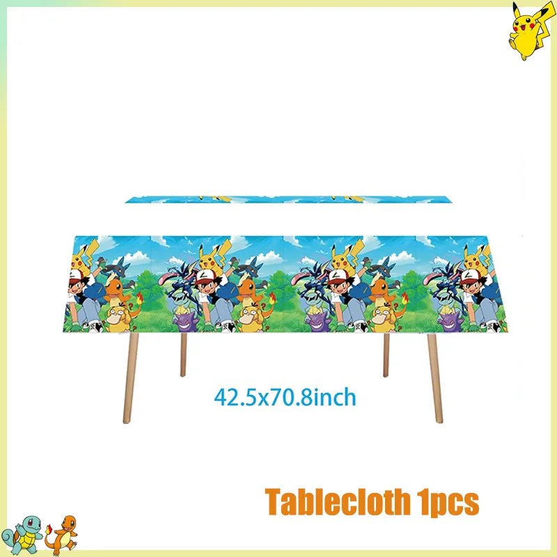 Pikachu Birthday Party Kit – Pokémon Decorations & Tableware Set