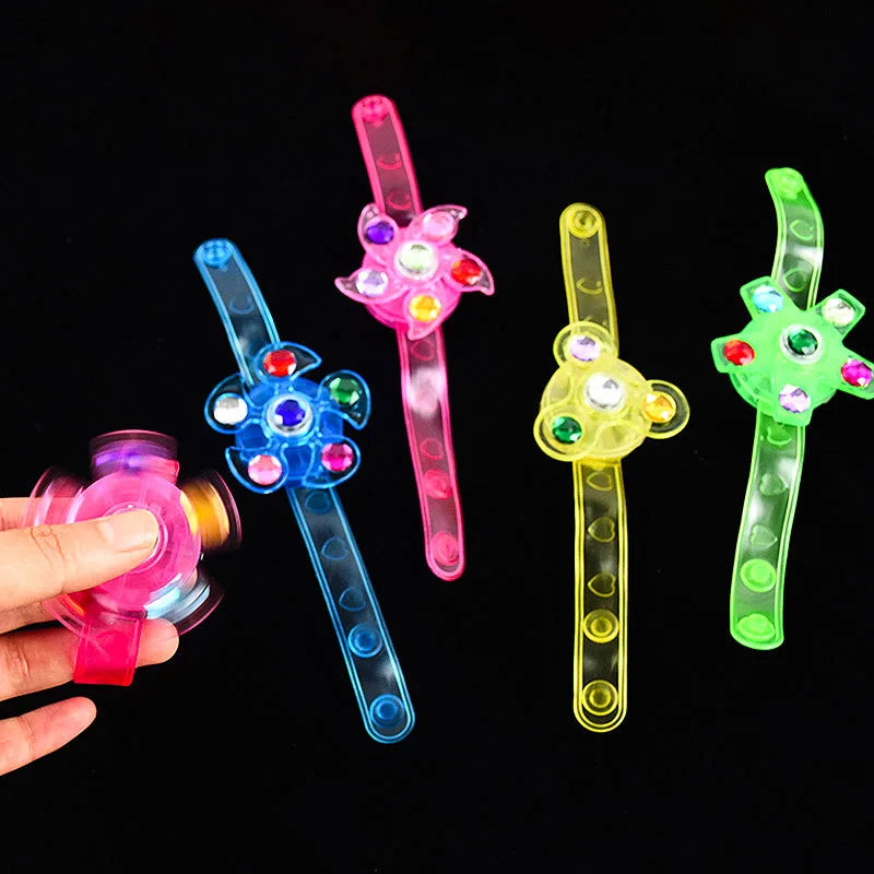 LED Spinner Bracelets – 5/10/20pcs Light-Up Party Favors