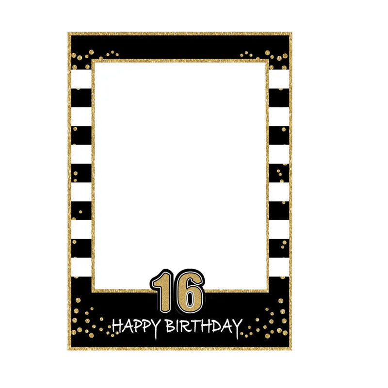 Birthday Milestone Photo Frame β Ages 1 to 60 Party Prop