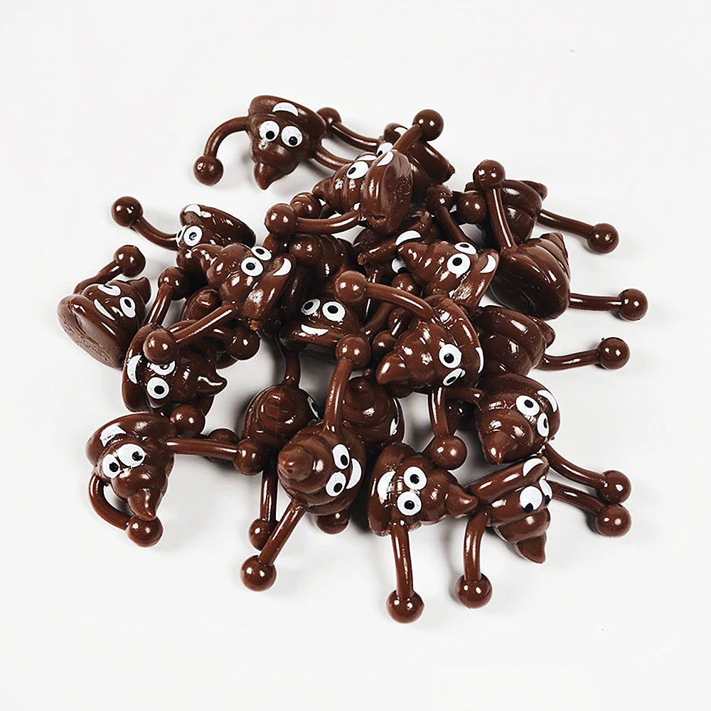 Shooting Poop Toys – 12pcs Colorful & Crazy Party Favors