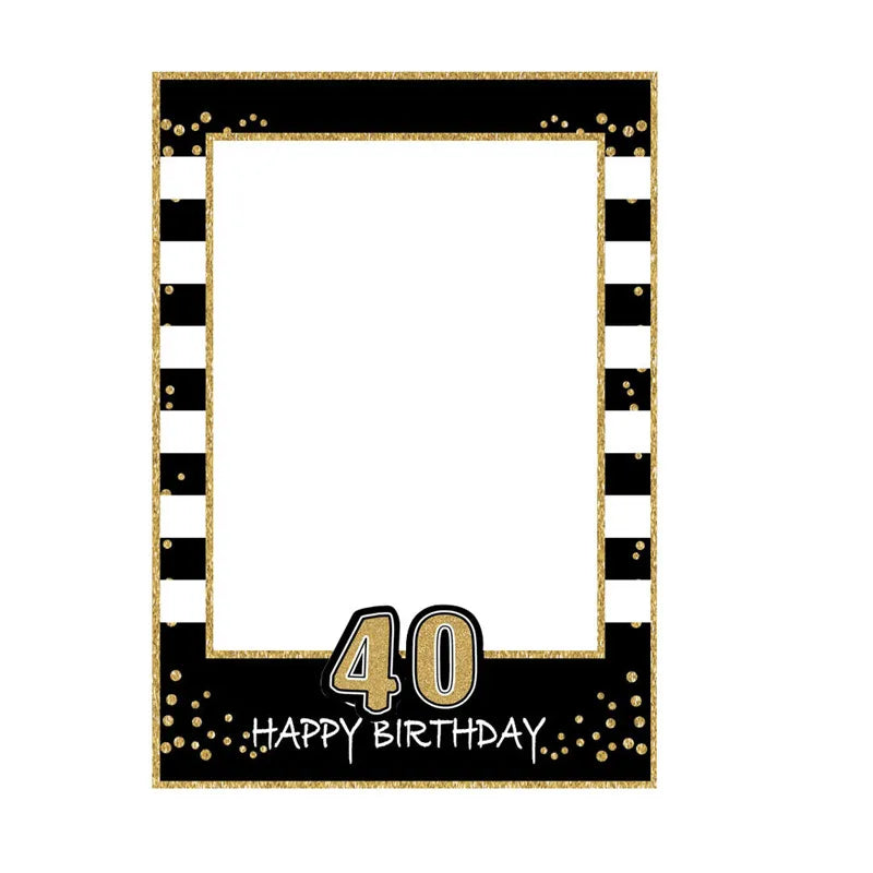 Birthday Milestone Photo Frame β Ages 1 to 60 Party Prop
