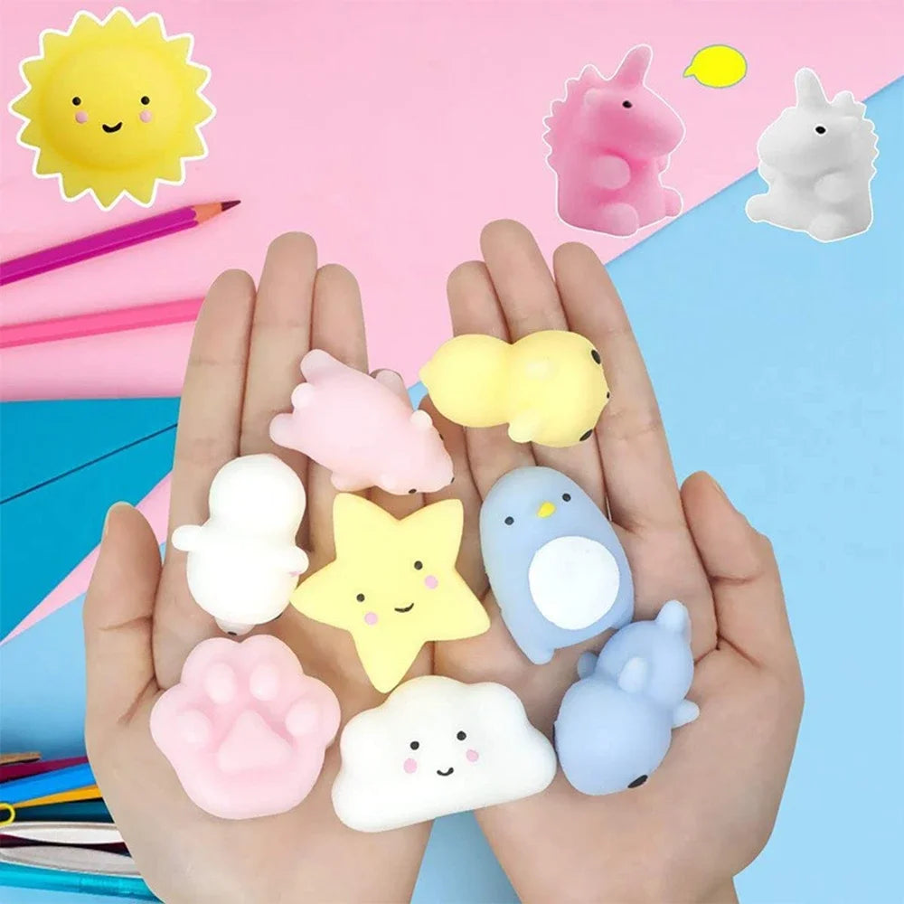 Mini Animal Squishy Toys – 20pcs Stress Relief Party Favors