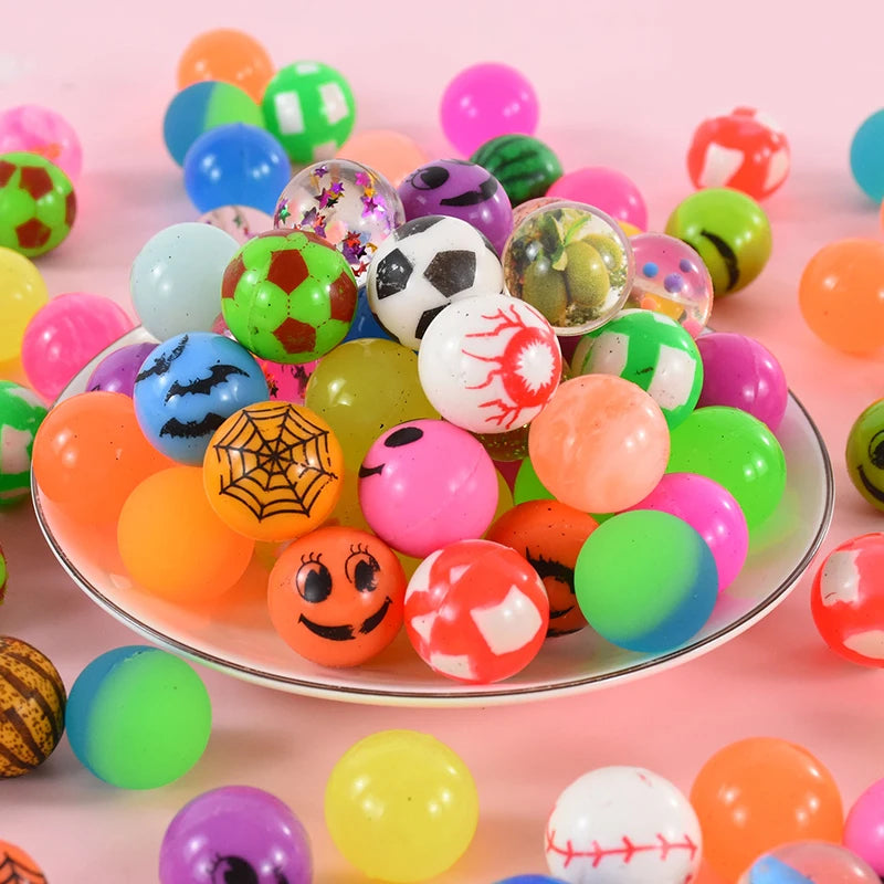 Bouncy Balls Set – 10/20/50pcs Rubber Balls for Party Bags & Piñatas