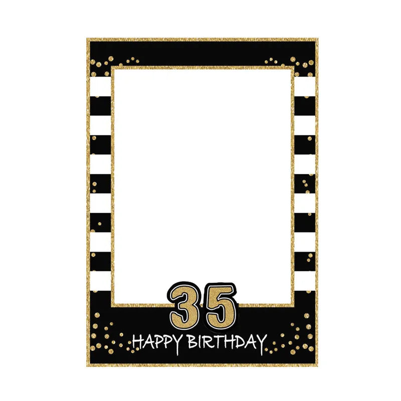 Birthday Milestone Photo Frame β Ages 1 to 60 Party Prop