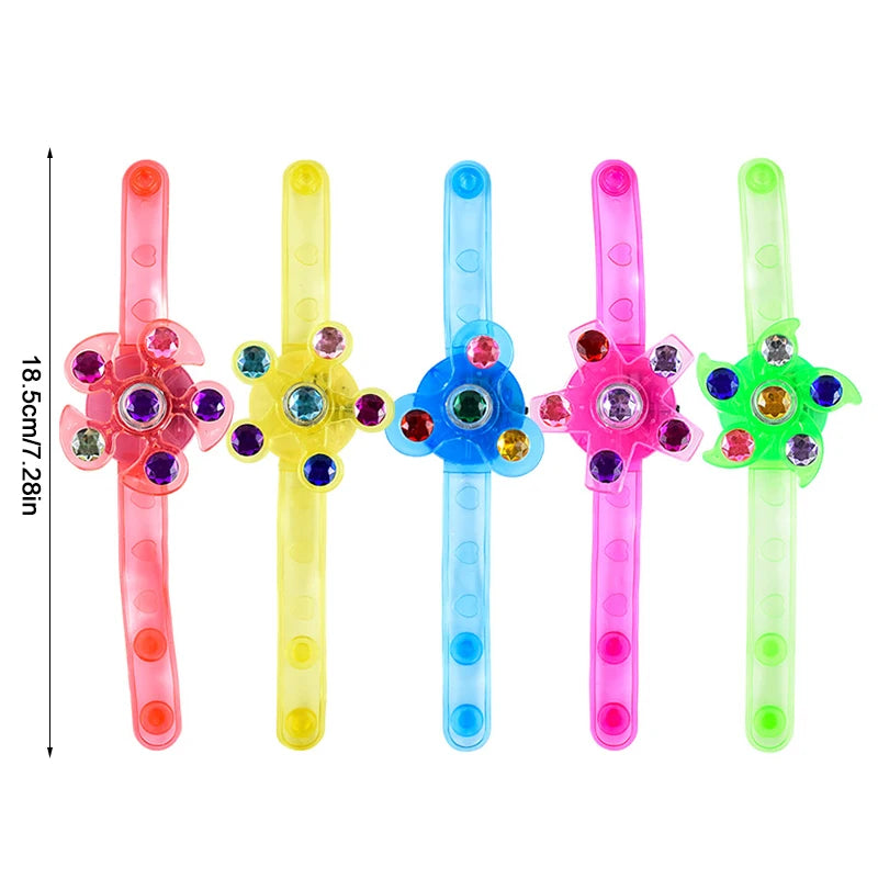LED Spinner Bracelets – 5/10/20pcs Light-Up Party Favors