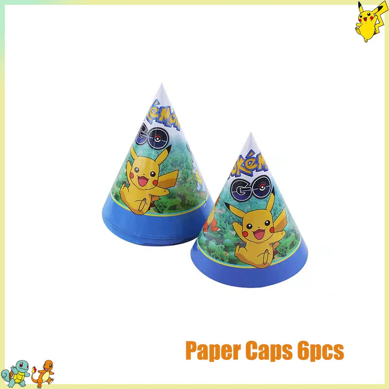 Pikachu Birthday Party Kit – Pokémon Decorations & Tableware Set