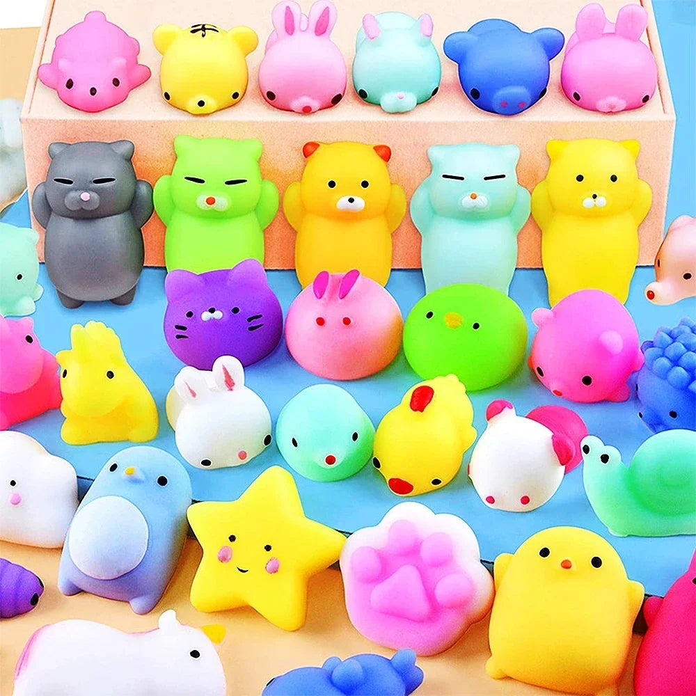 Mini Animal Squishy Toys – 20pcs Stress Relief Party Favors