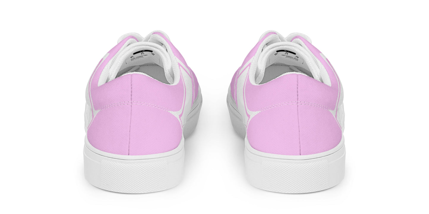 WOMEN’S LACE-UP CANVAS SHOES - ROSADO