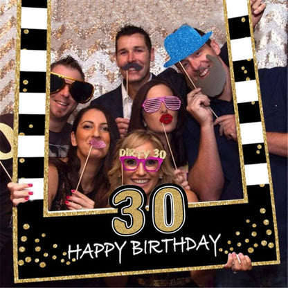 Birthday Milestone Photo Frame – Ages 1 to 60 Party Prop