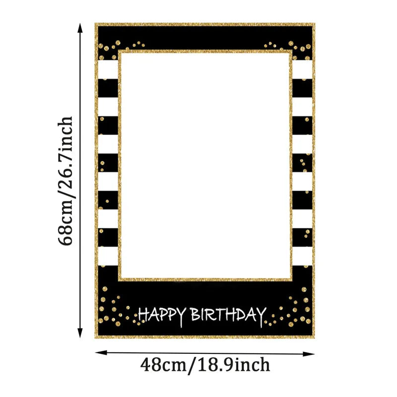 Birthday Milestone Photo Frame – Ages 1 to 60 Party Prop