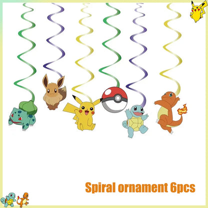 Pikachu Birthday Party Kit – Pokémon Decorations & Tableware Set