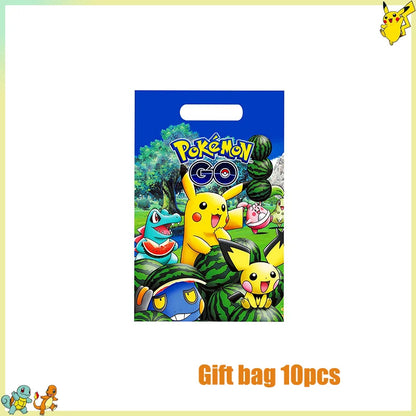 Pikachu Birthday Party Kit – Pokémon Decorations & Tableware Set