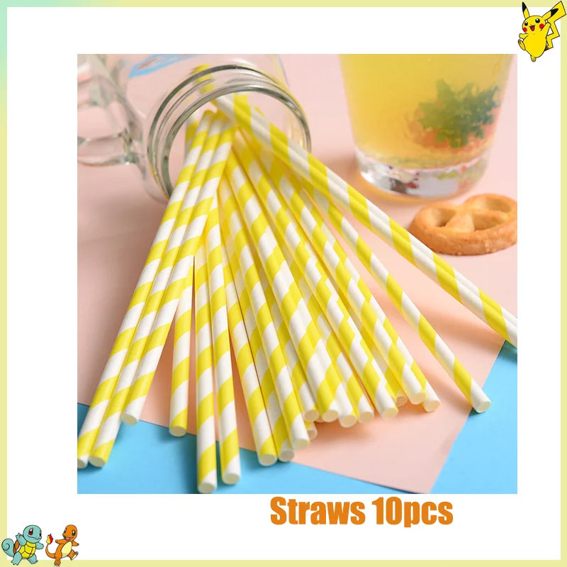 Pikachu Birthday Party Kit – Pokémon Decorations & Tableware Set