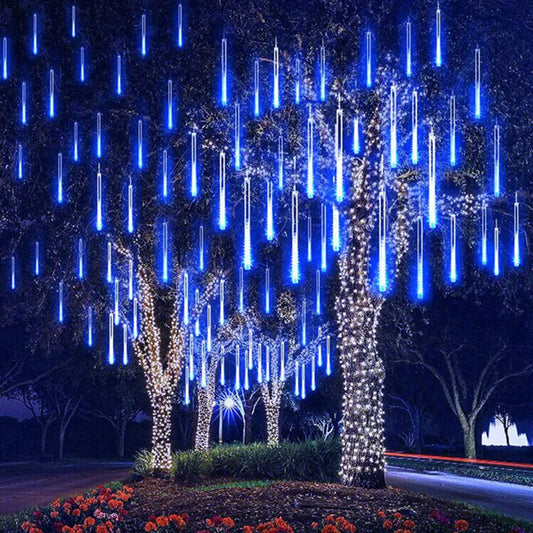 LED Meteor Shower Lights – 30CM Waterproof Raindrop Effect String Lights
