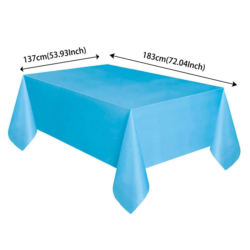137x183cm Disposable Tablecloth – Solid Color for Christmas & Events