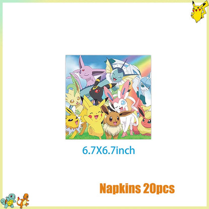 Pikachu Birthday Party Kit – Pokémon Decorations & Tableware Set