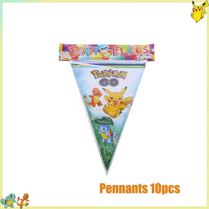 Pikachu Birthday Party Kit – Pokémon Decorations & Tableware Set
