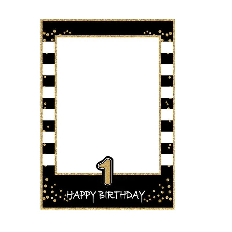 Birthday Milestone Photo Frame – Ages 1 to 60 Party Prop