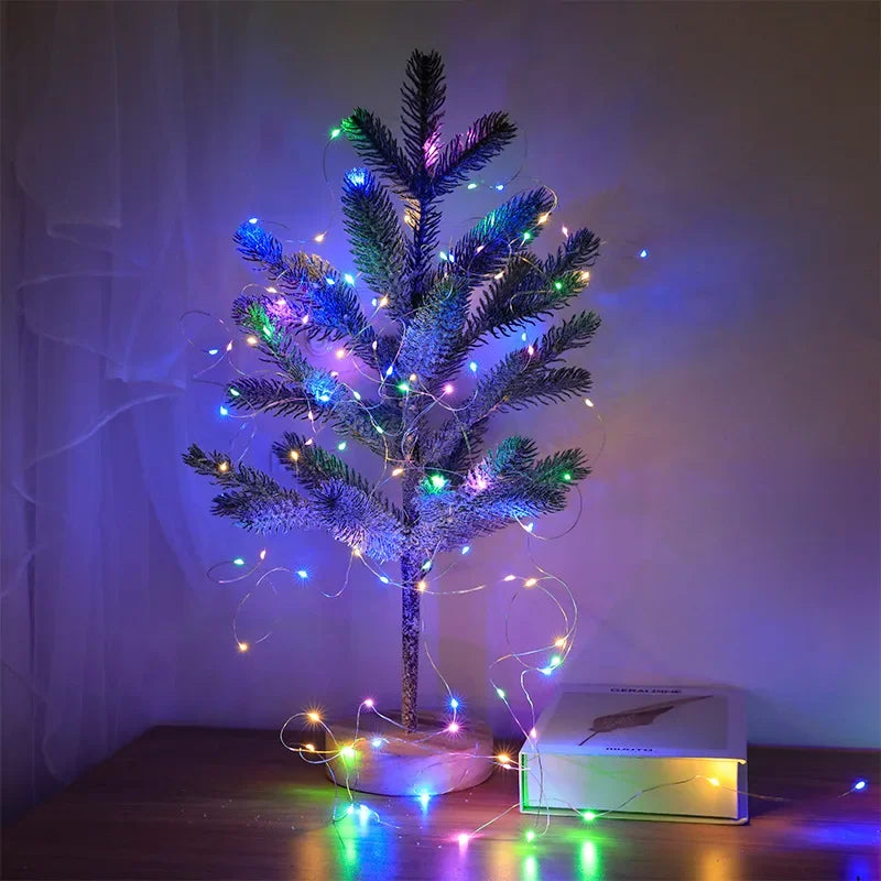 5M USB Silver Wire Fairy Lights – Waterproof Christmas Garland