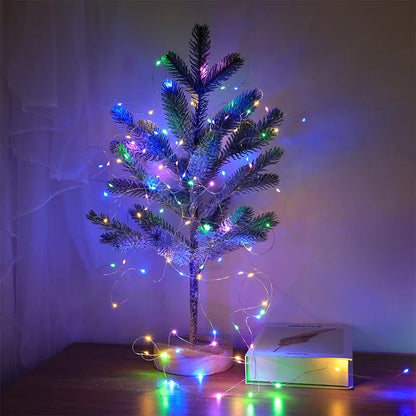 5M USB Silver Wire Fairy Lights – Waterproof Christmas Garland