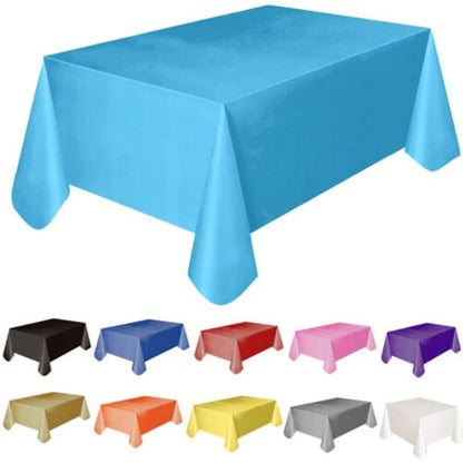 137x183cm Disposable Tablecloth – Solid Color for Christmas & Events