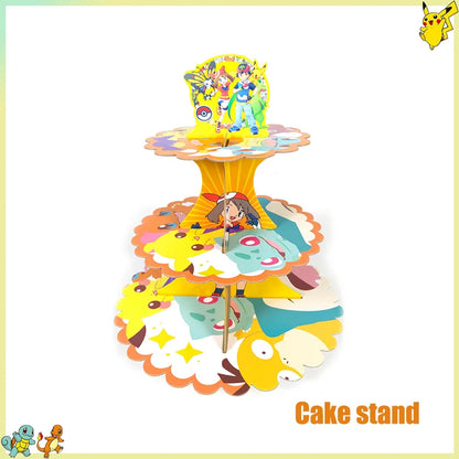 Pikachu Birthday Party Kit – Pokémon Decorations & Tableware Set