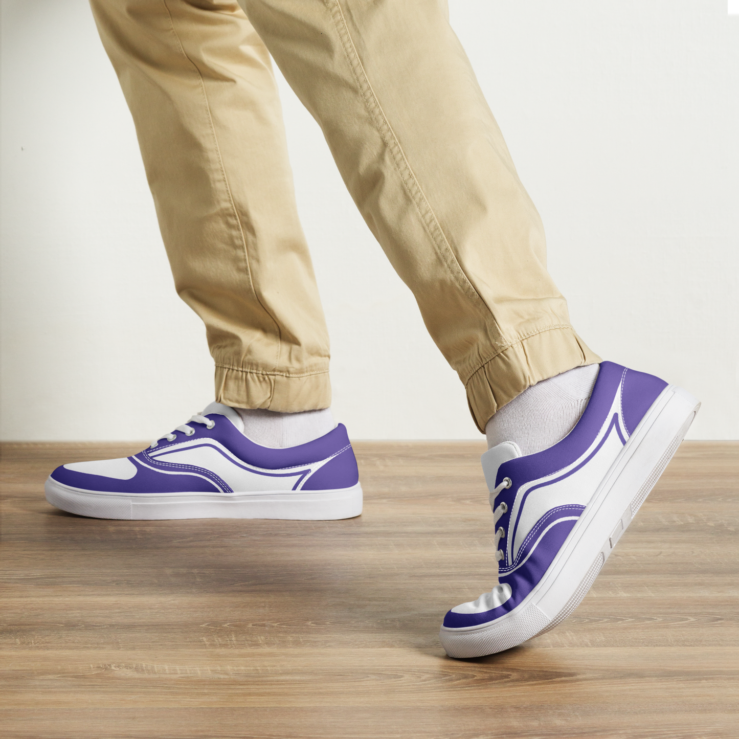 MEN’S LACE-UP CANVAS SHOES - VIOLETA