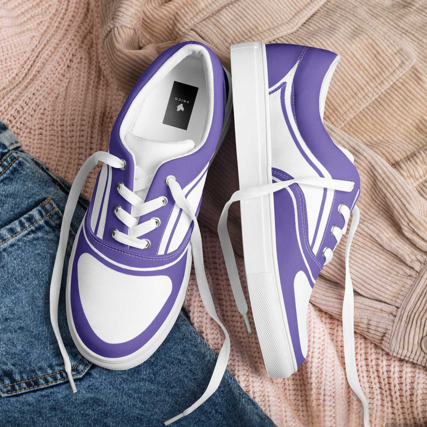 WOMEN’S LACE-UP CANVAS SHOES - VIOLETA