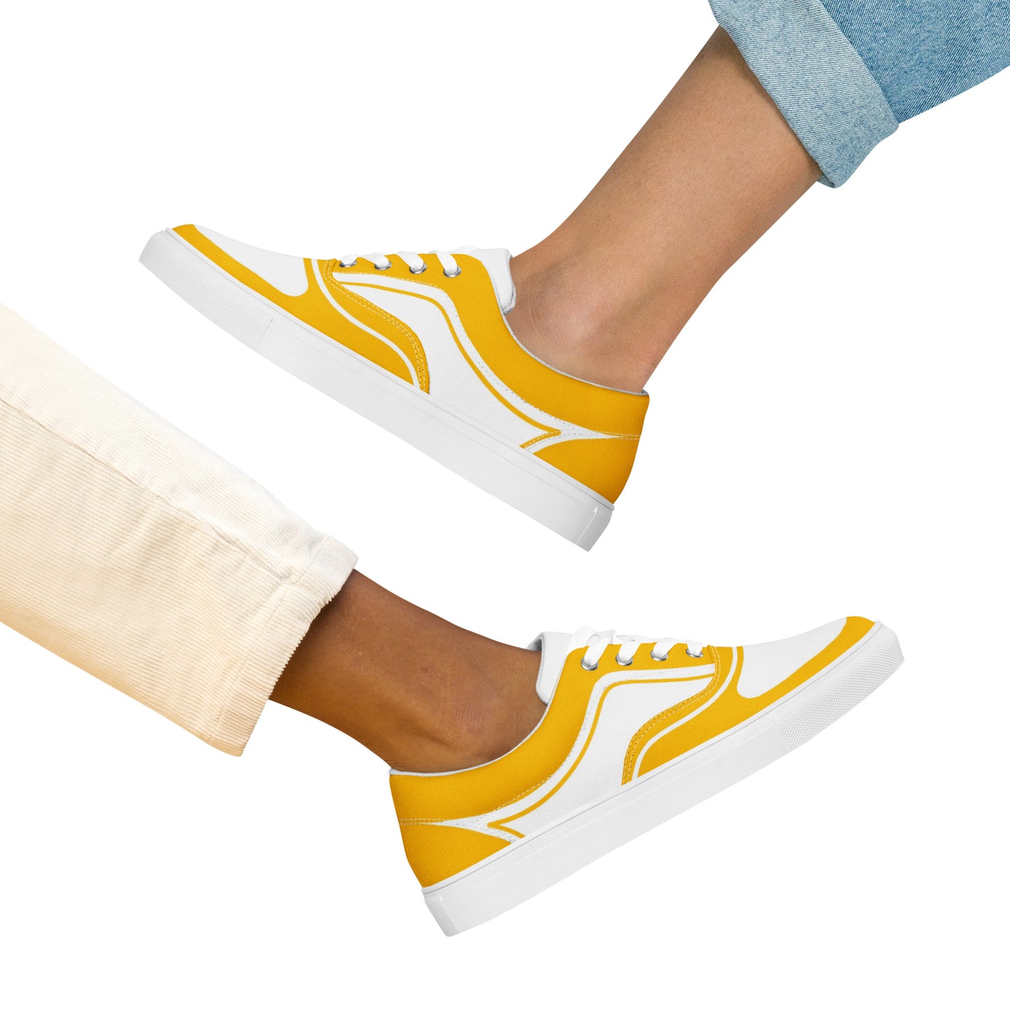 WOMEN’S LACE-UP CANVAS SHOES - AMARILLO